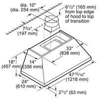 Thermador-Stainless Steel-Hood Shells-HPCN48WS