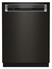 Kitchen Aid Black Stainless Steel Dishwasher-KDPM804KBS