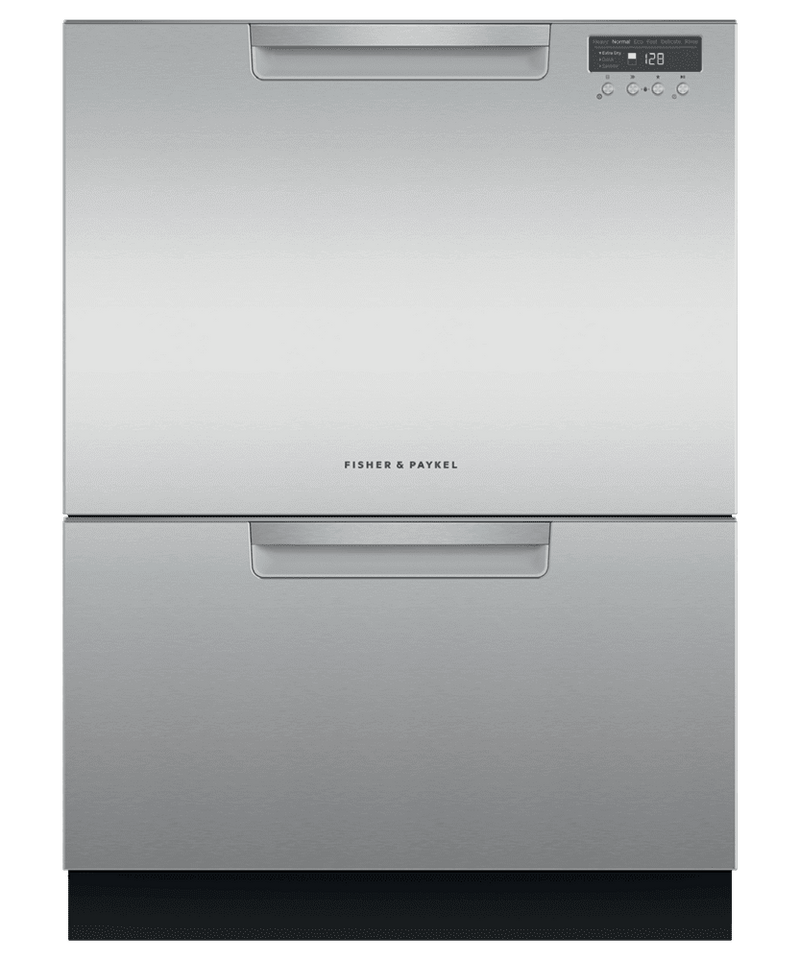 Fisher & Paykel-Stainless Steel-Front Controls Double Drawer-DD24DCTX9N