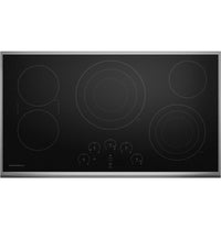 Monogram Black On Stainless Cooktop-ZEU36RSJSS