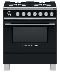 Fisher & Paykel-Black-Dual Fuel-OR30SCG6B1