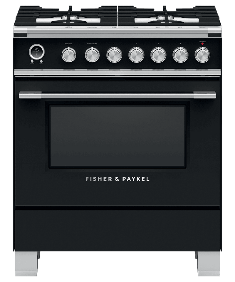 Fisher & Paykel-Black-Dual Fuel-OR30SCG6B1