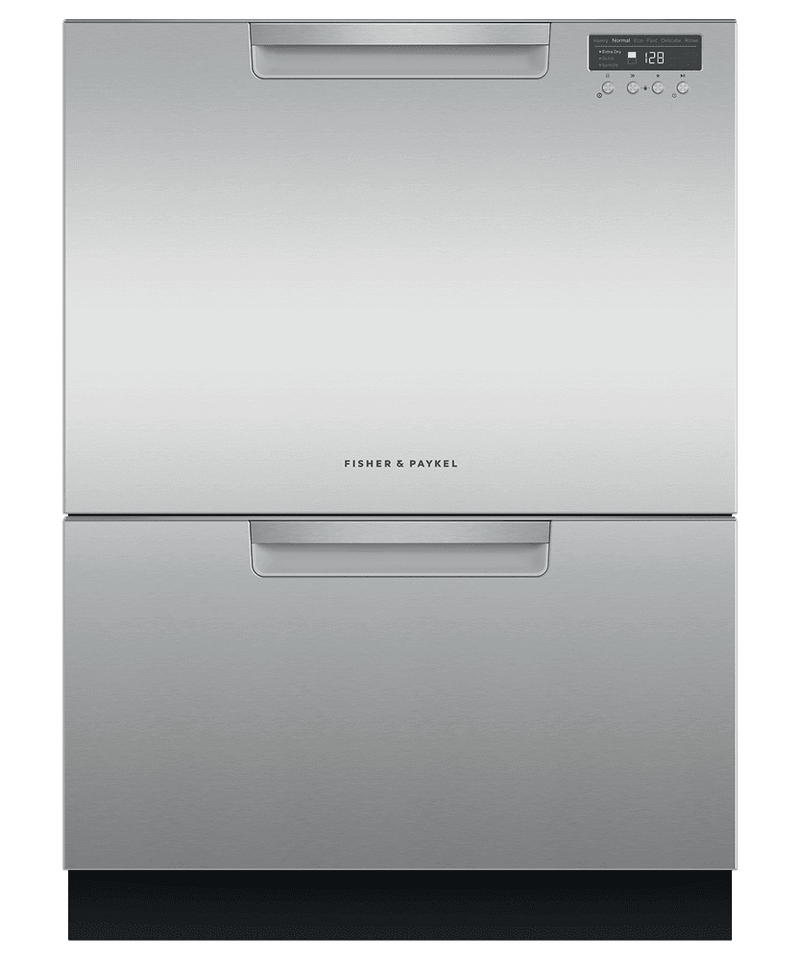 Fisher & Paykel-Stainless Steel-Front Controls Double Drawer-DD24DCHTX9N