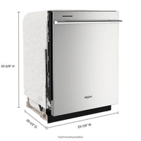 Whirlpool Stainless Steel Dishwasher-WDTA80SAKZ
