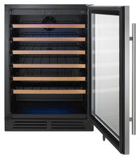 Whirlpool Black On Stainless Wine Cooler-WUW35X24DS