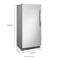Whirlpool Stainless Steel Upright Freezer-WSZ57L18DM