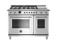 Bertazzoni Stainless Steel Range-HERT486GDFSXT