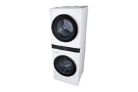 LG-White-Stacked Washer/Dryer-WKE100HWA