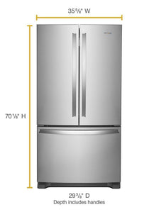 Whirlpool-Stainless Steel-French 3-Door-WRF540CWHZ