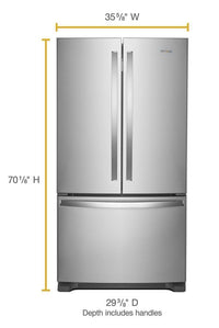 Whirlpool Stainless Steel Refrigerator-WRF540CWHZ