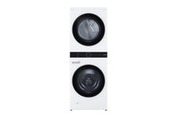 LG-White-Stacked Washer/Dryer-WKE100HWA