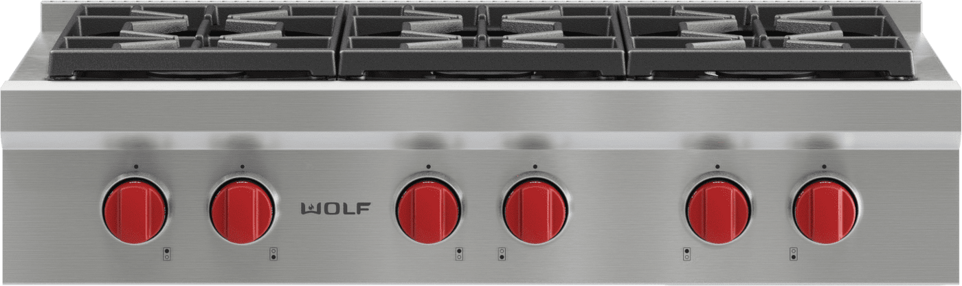 Wolf Burner Griddle Top WOLF- 48″ Dual Fuel Range – Burners And